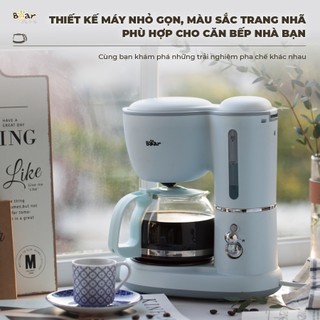 ( HCM HỎA TỐC 2H ) Máy Pha Cà Phê Bear SB-CF06A, Dung Tích 600ml, Chiết Xuất Nhỏ Giọt, Có Tự Động Vào Chế Độ Giữ Nhiệt