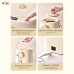 Bình Thủy Điện Bear 5L Bình Đun Nước Nóng Đun Sôi Siêu Nhanh Khử Clo Bình Đun Nước Giữ Nhiệt Có Đèn Dịu Nhẹ SB-BTD5L — ảnh 6