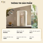 Bình Thủy Điện Bear 5L Bình Đun Nước Nóng Đun Sôi Siêu Nhanh Khử Clo Bình Đun Nước Giữ Nhiệt Có Đèn Dịu Nhẹ SB-BTD5L — ảnh 8