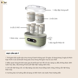 ( HCM HỎA TỐC 2H ) Máy Làm Sữa Chua Bear SB-SC10C, 1.7Lít Lên Men Tự Động Tiết Kiệm Thời Gian Đảm Bảo An Toàn Vệ Sinh