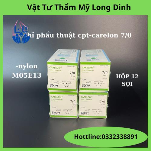Chỉ Phẫu Thuật Không Tiêu Dùng Trong Thẩm Mỹ CPT CARELON NYLON Số 7/0 ...