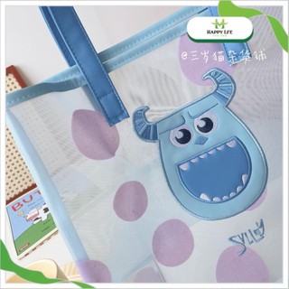 Túi xách nữ, túi xách, túi gấu dâu Lotso chất liệu lưới đi biển cỡ lớn hoạt hình dễ thương