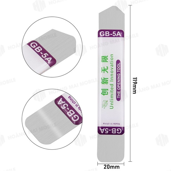 Dụng cụ cầm tay GB-5A lách mép màn hình, tháo kính lưng, tách khung giữa, mở máy, quệt thiếc