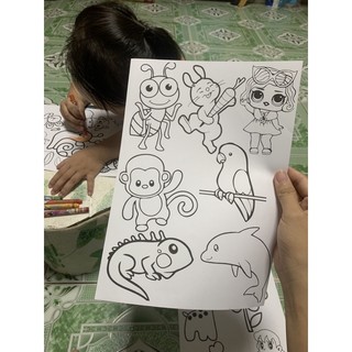 10 tranh tô màu cho bé