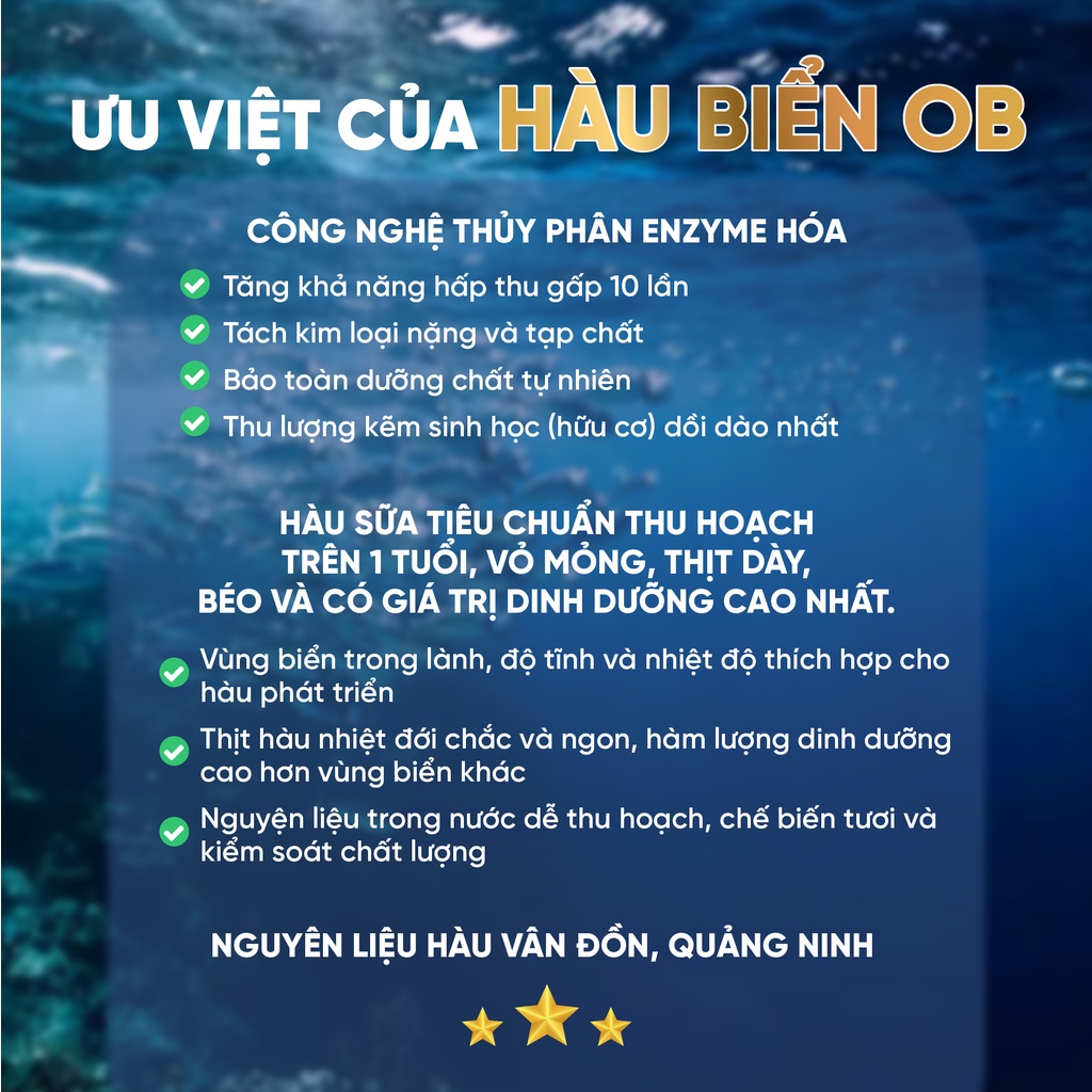 Ảnh Combo 3 Hộp Tinh Chất Hàu OB Tăng Sinh Lý Nam Giới, Chiết Xuất Hàu Oyster (Hộp 30v) - Grow Green AZ 4