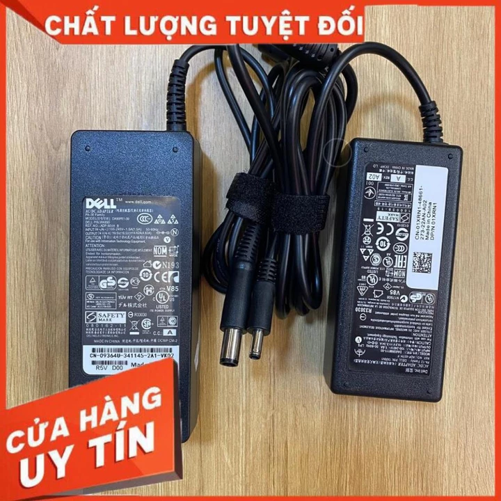 Sạc Laptop Dell 19.5V- 4.62A 90W / 19.5V- 3.34A 65W LOẠI TỐT - Sạc laptop dell chân to / chân nhỏ - sạc máy dell