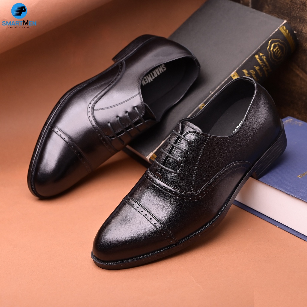 Ảnh Giày tây công sở nam SMARTMEN tăng chiều cao GD-440 Đen 2