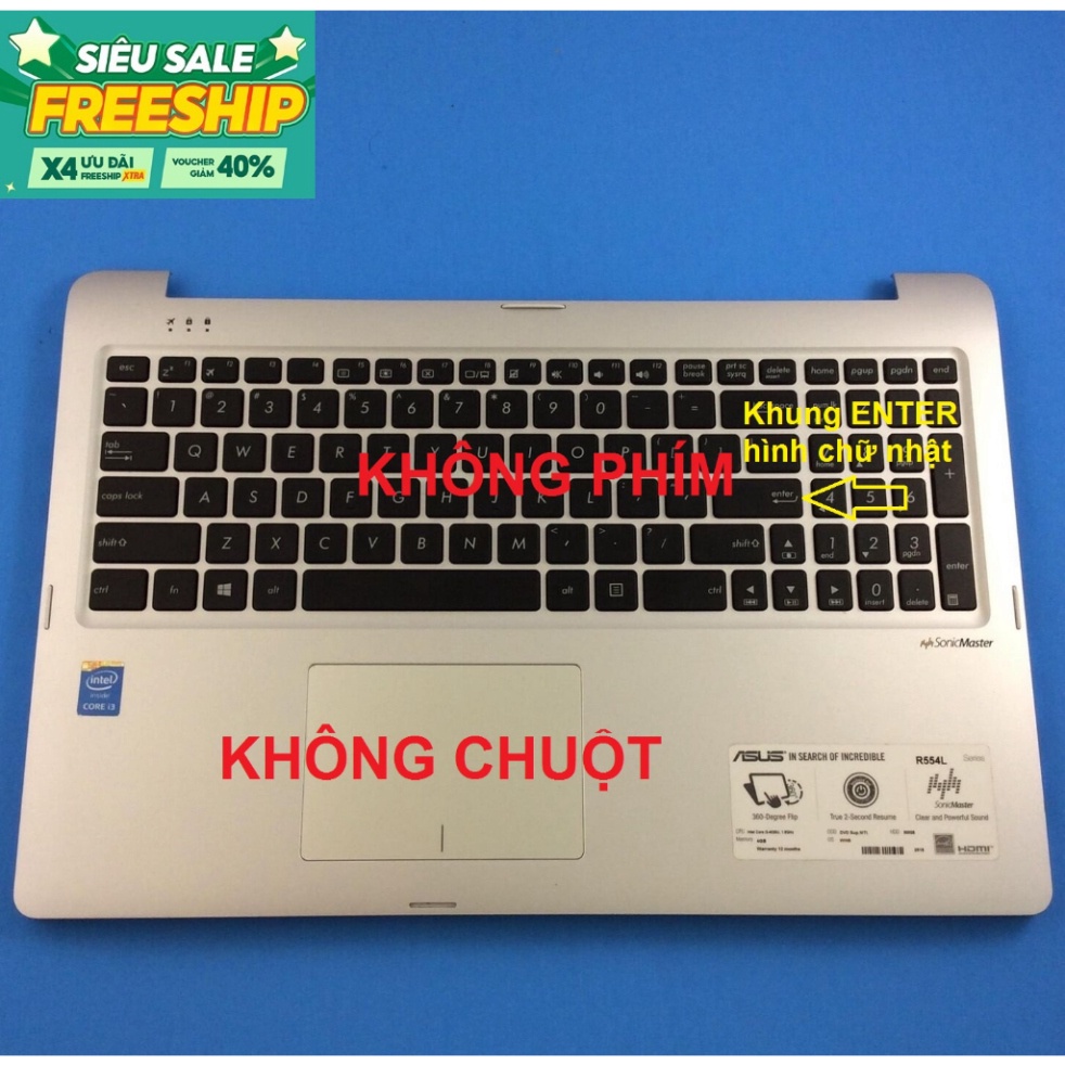 Sh Today Vỏ Laptop Asus Tp550 Tp550l Tp550la Tp550ld R554l Vỏ Mặt Phần Quanh Phím Vỏ