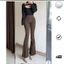 Quần jean kaki loe dáng dài 99-102cm (LOE88)
