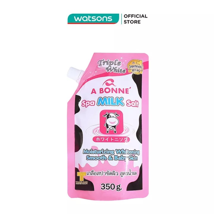 Muối Tắm A Bonne Sữa Bò Làm Sáng & Mềm Mịn Da 350g