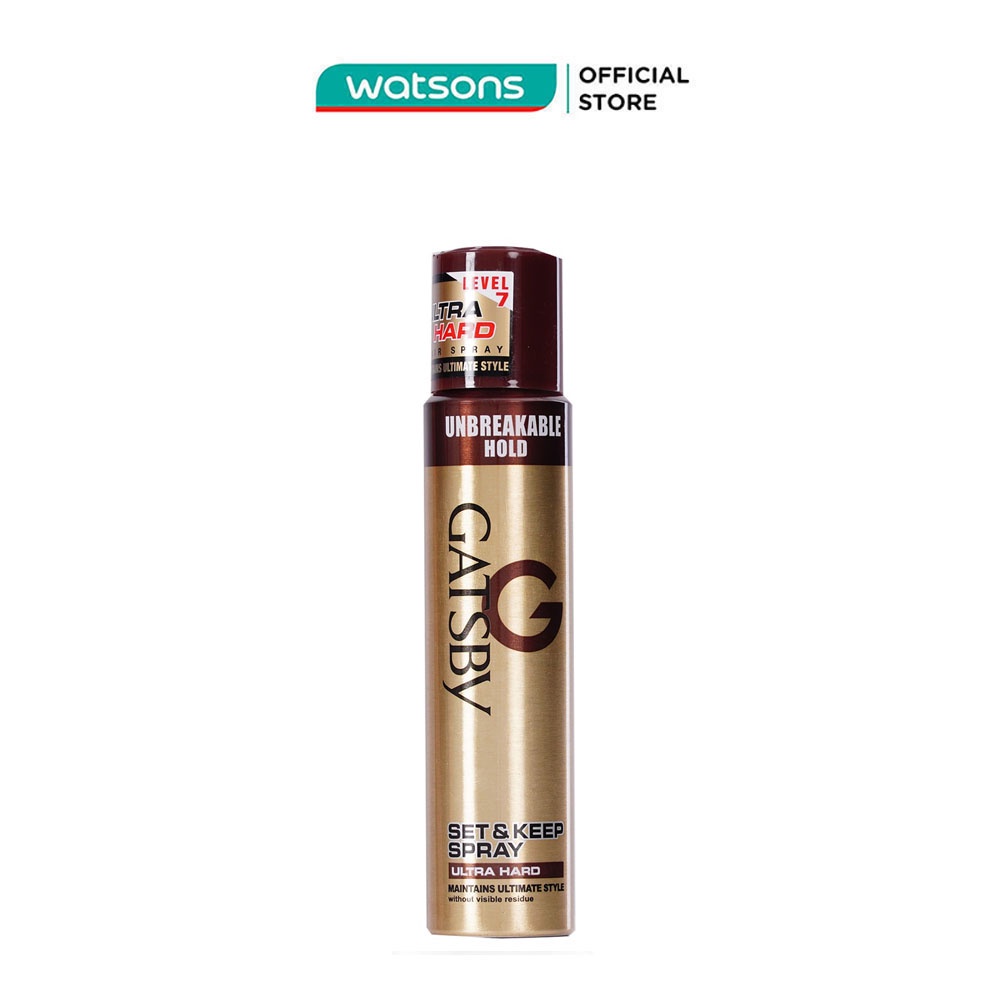 Keo Xịt Tóc Gastby Tạo Độ Cứng Cho Tóc Ultra Hard Set & Keep Spray 250ml
