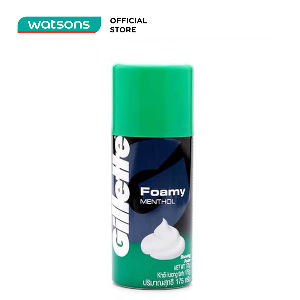 Bọt cạo râu Gillette Foamy Hương Bạc Hà - 175g
