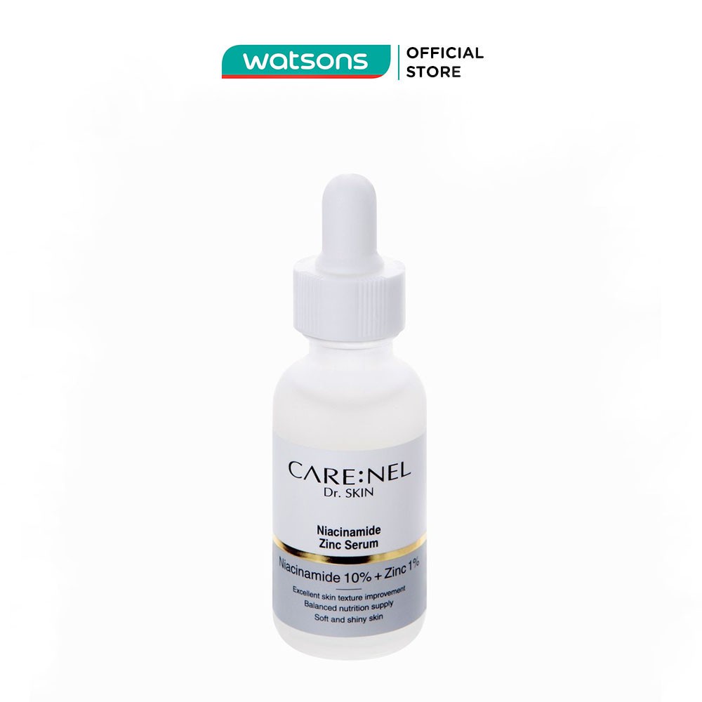 Serum Care:Nel Niacinamide Zinc Cải Thiện Thâm Nám, Tàn Nhang & Trắng Sáng Da 30ml