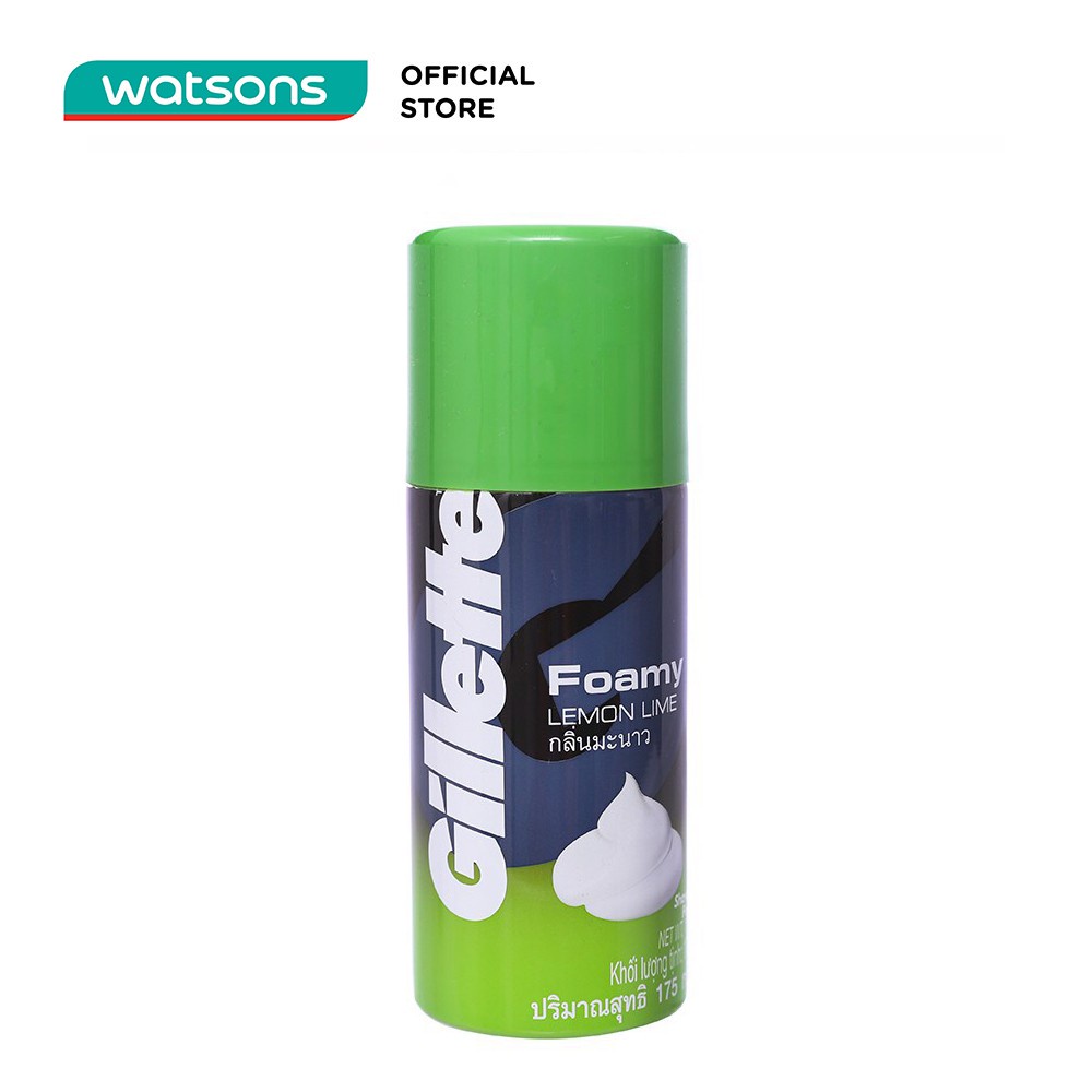 Bọt cạo râu Gillette Foamy Hương Chanh - 175g