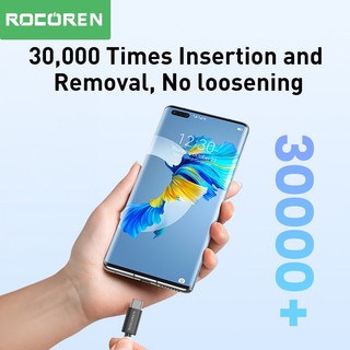 Cáp dữ liệu sạc nhanh Rocoren USB Type C 3A USB C cho Xiaomi Mi Redmi Note Samsung S23 S22 S21