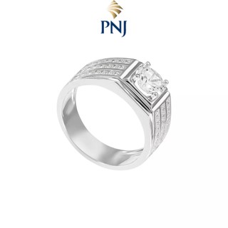 Nhẫn nam Bạc Đính Đá CZ MANCODE by PNJ XMXMW060103