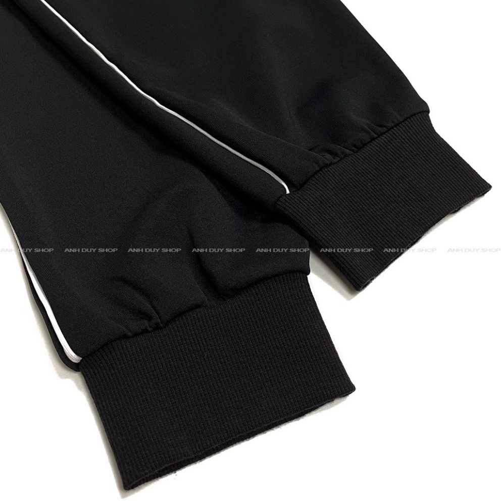 Quần Jogger giới tính 1 Sọc Nhỏ Thun Poly phong thái thể thao Sport thời trang và năng động tính cách UniseX PK1