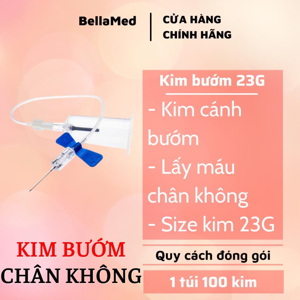 (lẻ 1 cái) Kim bướm medisafe kim lấy máu chân không dùng trong PRP 23G ...