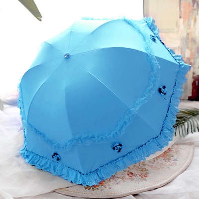 HàNg Có SẵN  Ô GấP GọN Ô Che MưA Dù Che NắNg ChốNg Tia Uv Cỡ Nhỏ GấP GọN PhốI Ren KiểU CôNg ChúA Dễ ThươNg Cho Nữ