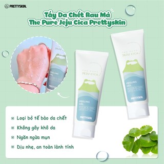Tẩy Da Chết Pretty Skin The Pure Jeju Cica Peeling Gel 150ml Rau Má Nhẹ Dịu Dạng Gel - Bebeau