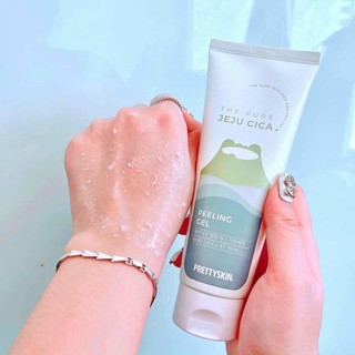 Tẩy Da Chết Pretty Skin The Pure Jeju Cica Peeling Gel 150ml Rau Má Nhẹ Dịu Dạng Gel - Bebeau