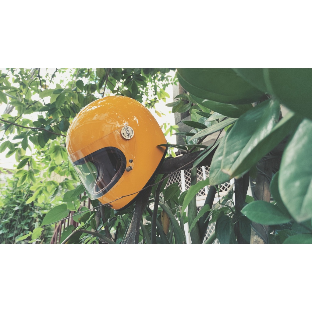 Mũ Bảo Hiểm Fullface BULLDOG Clasico II Sợi Thuỷ Tinh Fiberglass Retro Cổ Điển [Chính Hãng]