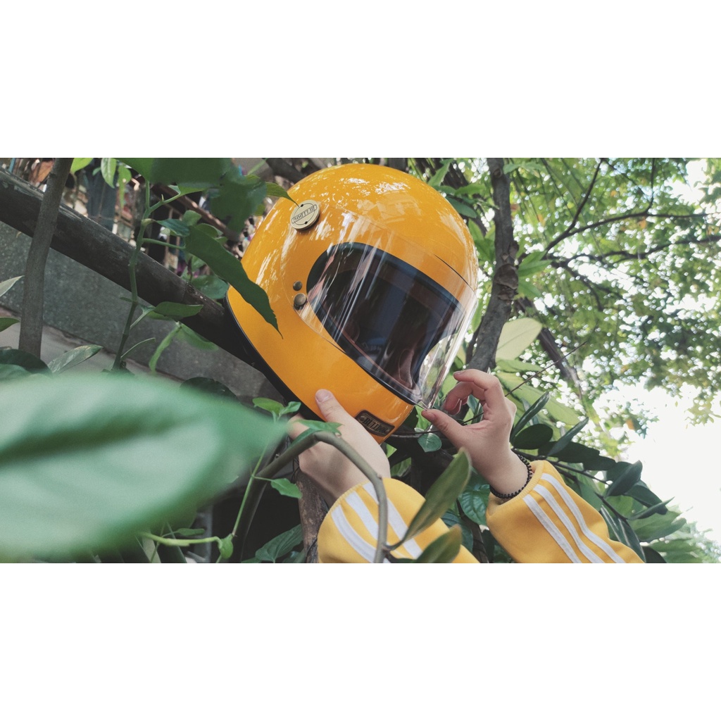 Mũ Bảo Hiểm Fullface BULLDOG Clasico II Sợi Thuỷ Tinh Fiberglass Retro Cổ Điển [Chính Hãng]