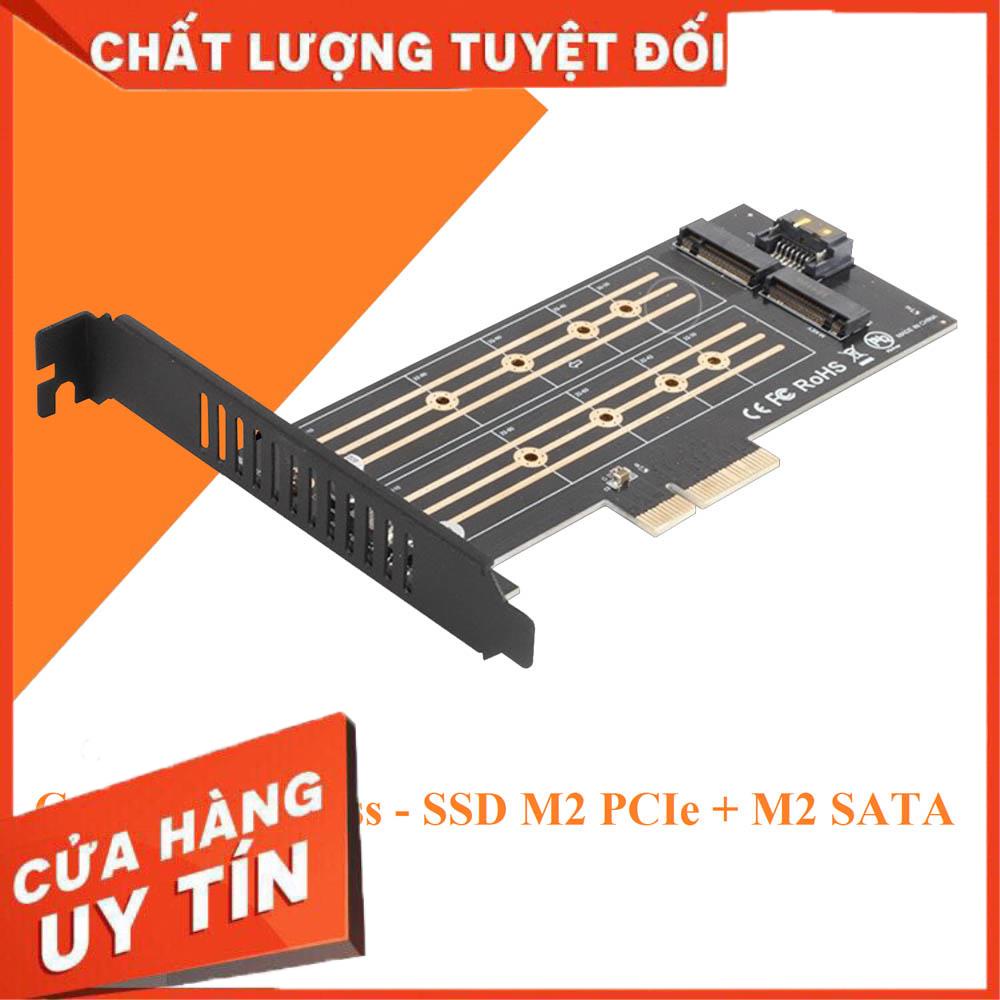 HCM- CARD GẮN Ổ CỨNG SSD M2 PCIE + M2 SATA CHUẨN PCI EXPRESS - CARD PCI ...