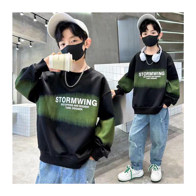 Áo nỉ thu đông trẻ em từ 30-60kg hàng Quảng Châu cao cấp áo sweater bé trai