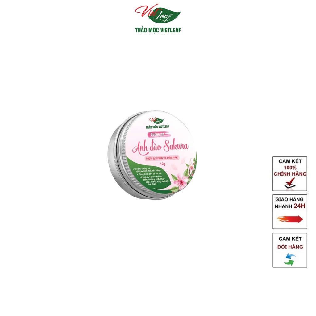 Dưỡng nẻ anh đào Thảo Mộc Vietleaf Sakura 10g VIETLEAF-DN10