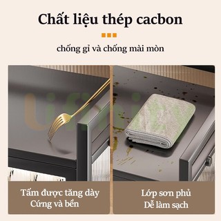 Gslife Kệ Bát Đĩa-Kệ Nhà Bếp Có Khay Hứng Nước, Có Thể Gập Lại, Không Cần Ốc Vít Để Cài Đặt