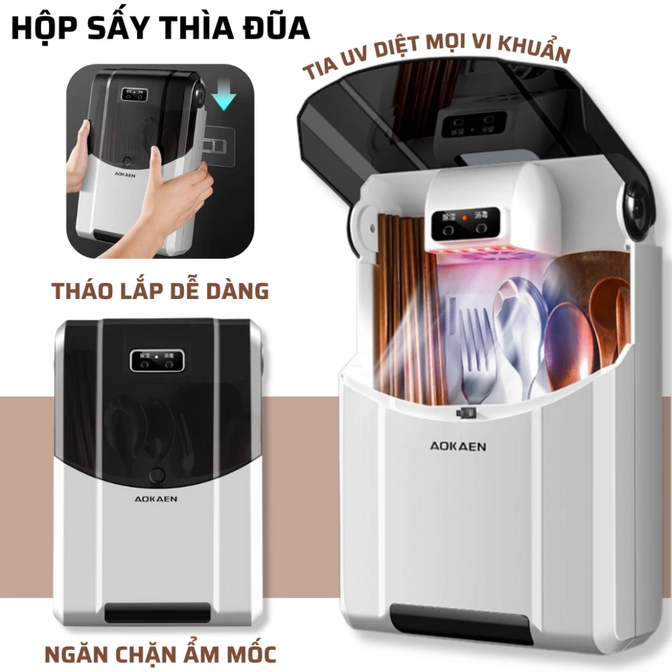 Máy khử trùng đũa, thìa có tia UV