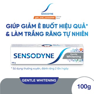 Kem đánh răng Sensodyne Gentle Whitening 100g giúp giảm ê buốt hiệu quả và làm trắng răng tự nhiên