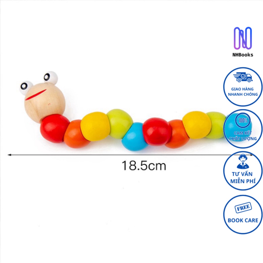 Ảnh Bộ 6 món đồ chơi gỗ Megatoys an toàn phát triển trí tuệ kĩ năng cho bé - NHBOOK - Megatoys 3