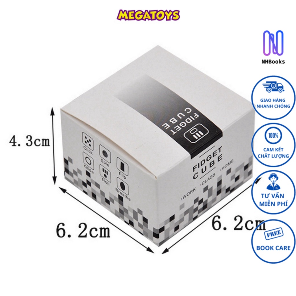 Ảnh Đồ chơi giảm stress - khối vuông thần kỳ Fidget Cube - 711 - NHBOOK - Megatoys 4