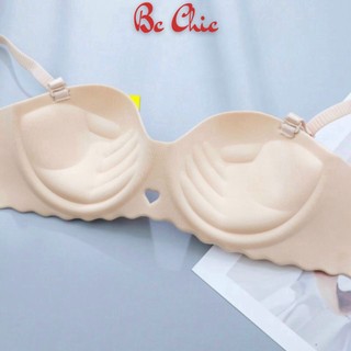 Áo Ngực Đúc Su Không Gọng Quả Ngang Đệm Bàn Tay Mã 2218 BC _CHIC LINGERIE