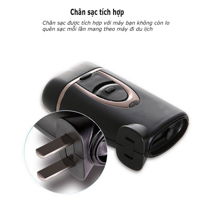 Máy Cạo Râu Mini 2 Lưỡi - Máy Cạo Râu Đa Năng Nhỏ Gọn Tiện Lợi MCR04 - R2