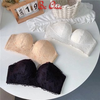 Áo Lót Cúp Ngực A 555 Ren Chống Tụt Không Dây Nâng Ngực Tạo Khe Đệm Bàn Tay Cao Cấp BC_CHIC LINGERIE
