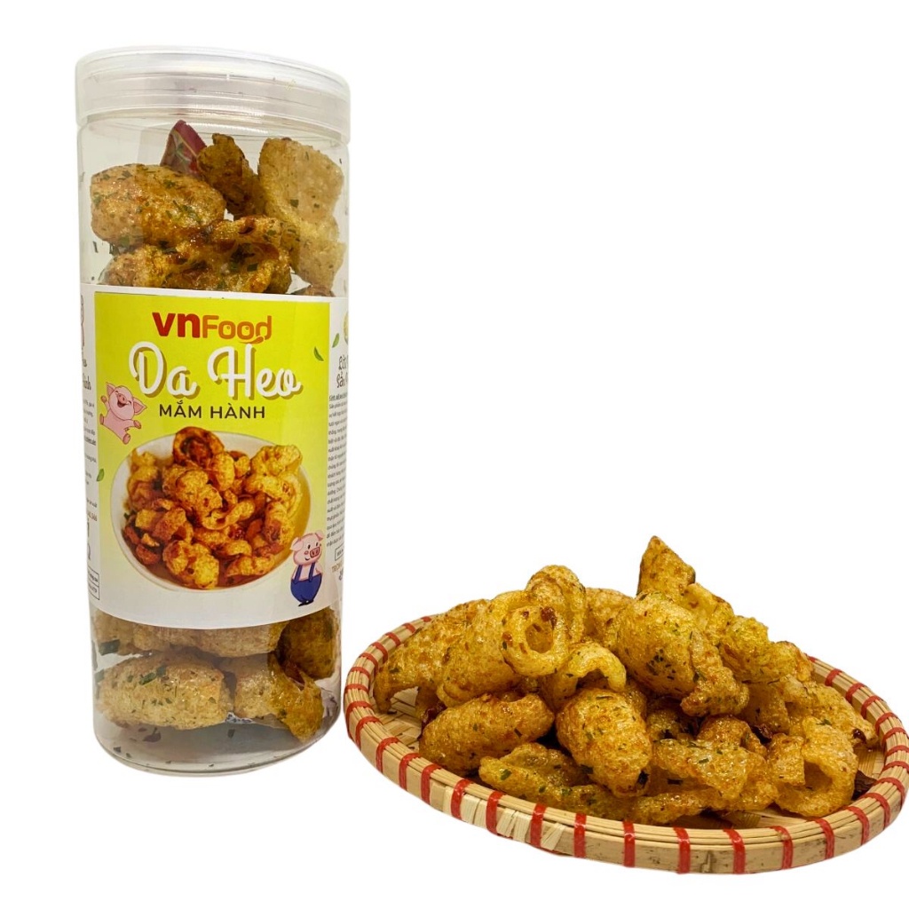 [Hũ 250Gr] Da Heo Mắm Hành Giòn Rụm - Thơm Ngon Đảm Bảo ATTP VnFood