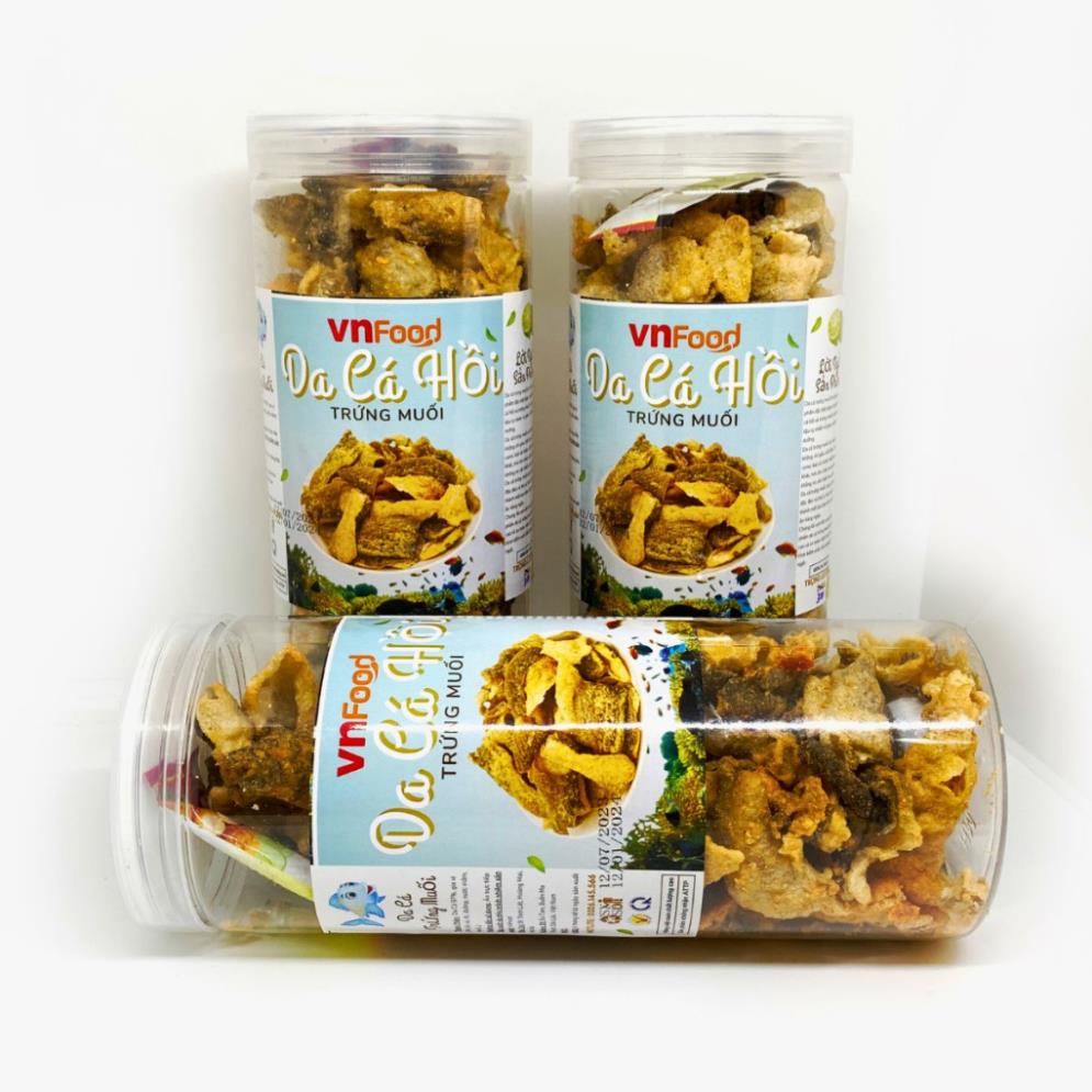 [ Hũ 300Gr ] Da Cá Trứng Muối Singapore Ngon Giòn Rụm VnFood
