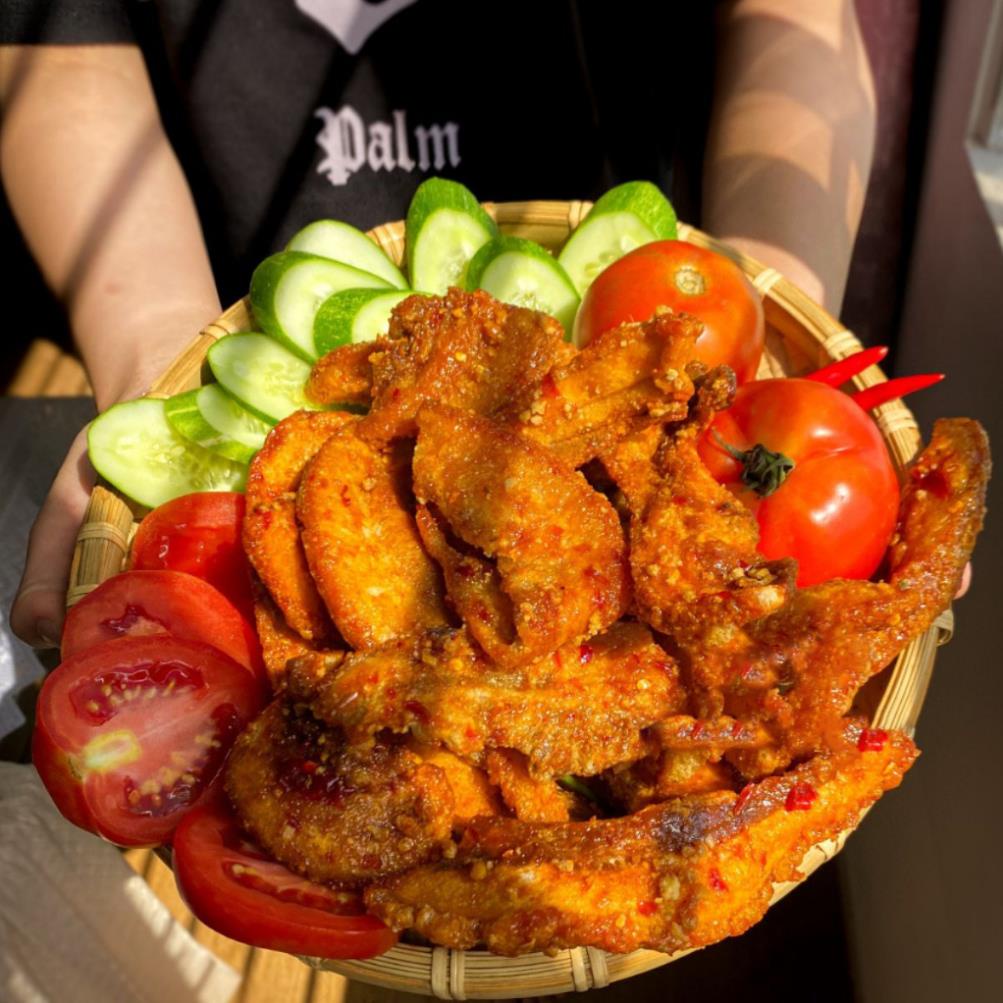 [ Hũ 400Gr ] Ba Rọi Chiên Giòn Sóc Mắm Tỏi Nguyên Miếng Nhà Làm VnFood