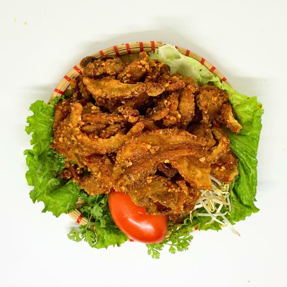 [ Hũ 400Gr ] Ba Rọi Chiên Giòn Sóc Mắm Tỏi Nguyên Miếng Nhà Làm VnFood