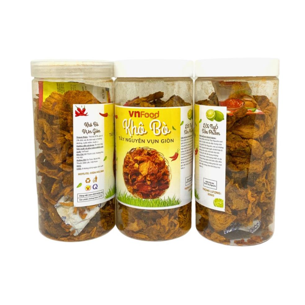 500Gr Khô Bò Vụn Giòn Tây Nguyên - Đặc Sản Tây Nguyên VnFood