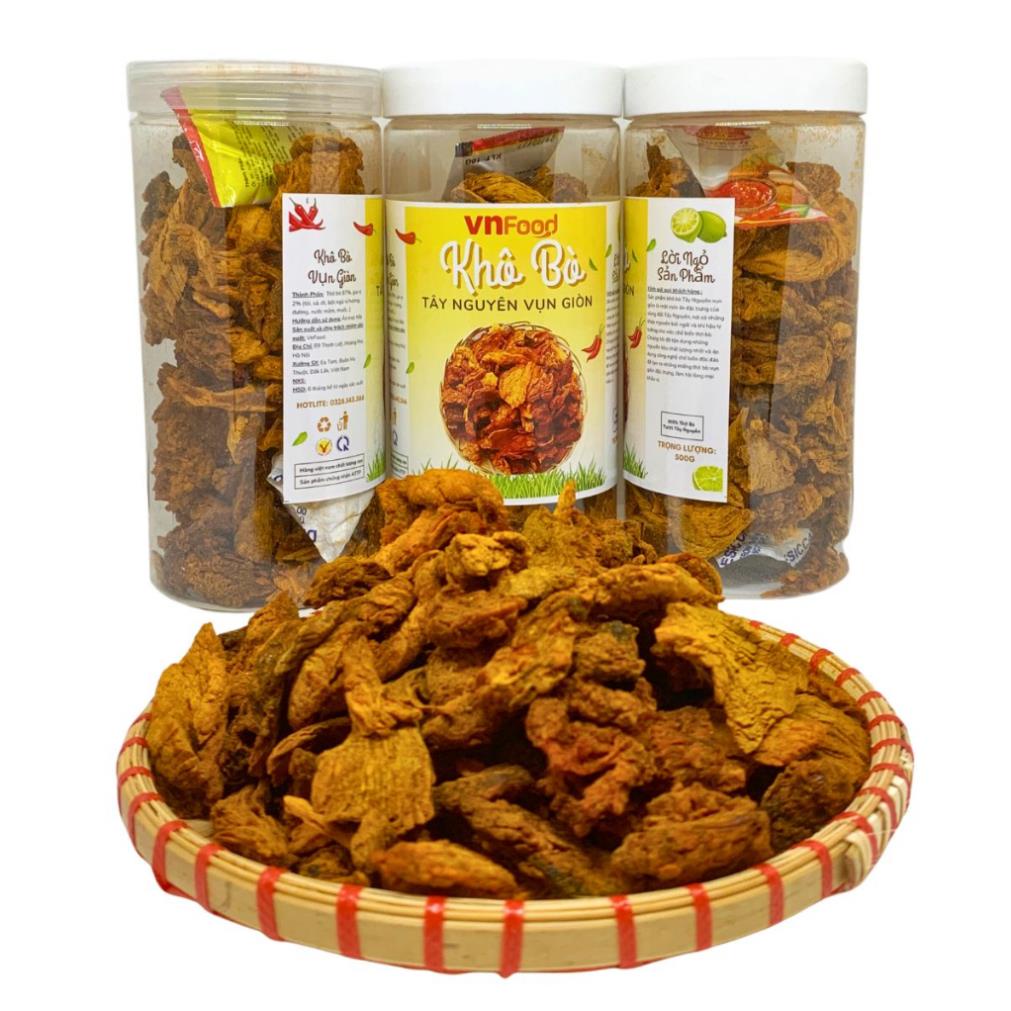 500Gr Khô Bò Vụn Giòn Tây Nguyên - Đặc Sản Tây Nguyên VnFood