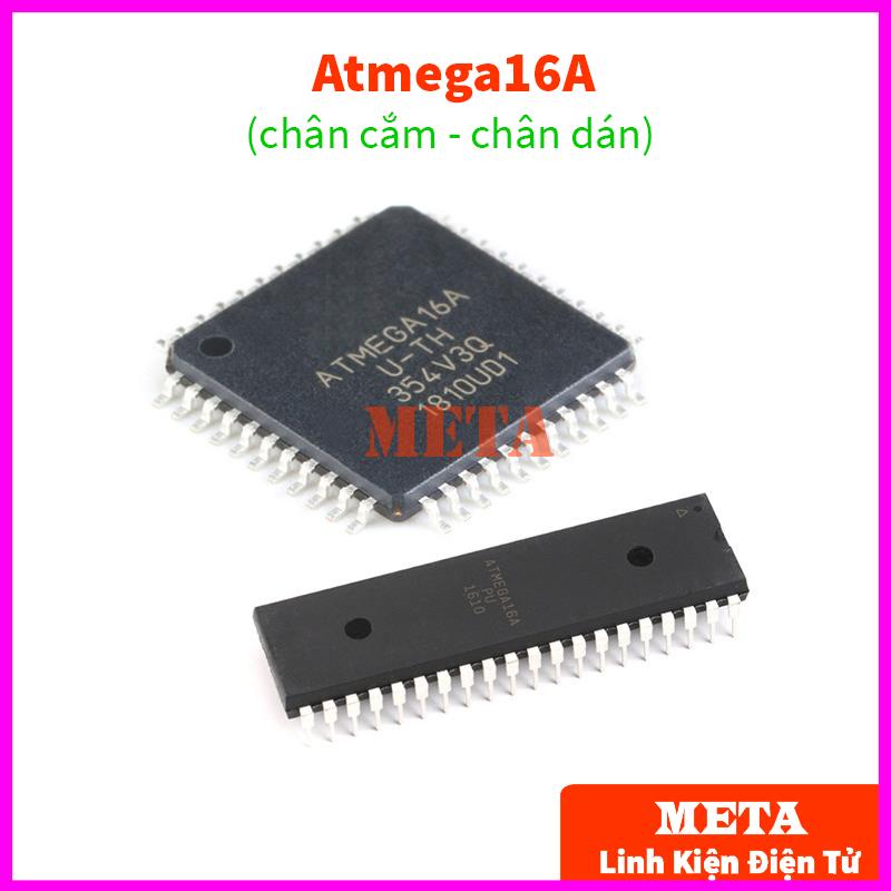 Atmega16A-PU Dip 40 - AVR Chân Cắm, Atmega 16A-AU TQFP44 Chân Dán ...