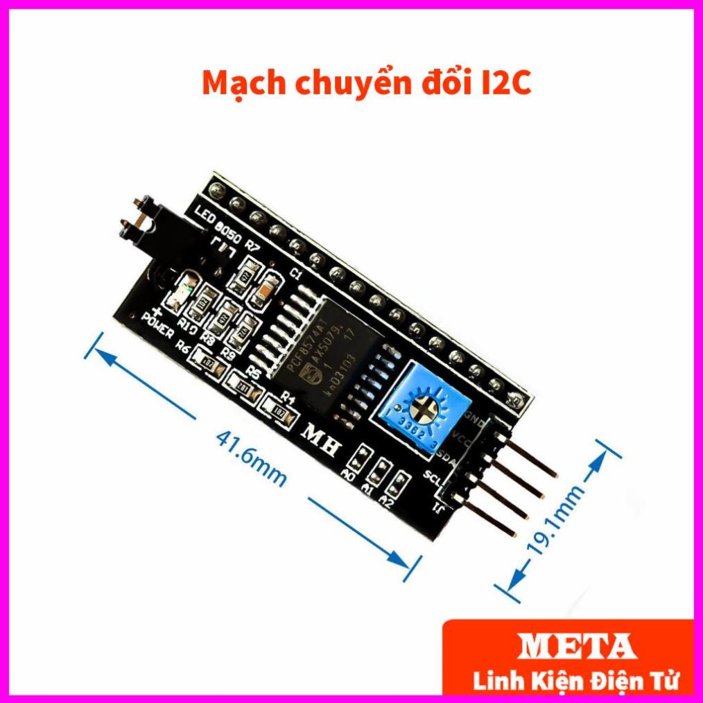 Mạch Chuyển Đổi Giao Tiếp I2C Cho LCD1602 / LCD2004, MẠCH I2C | Shopee ...