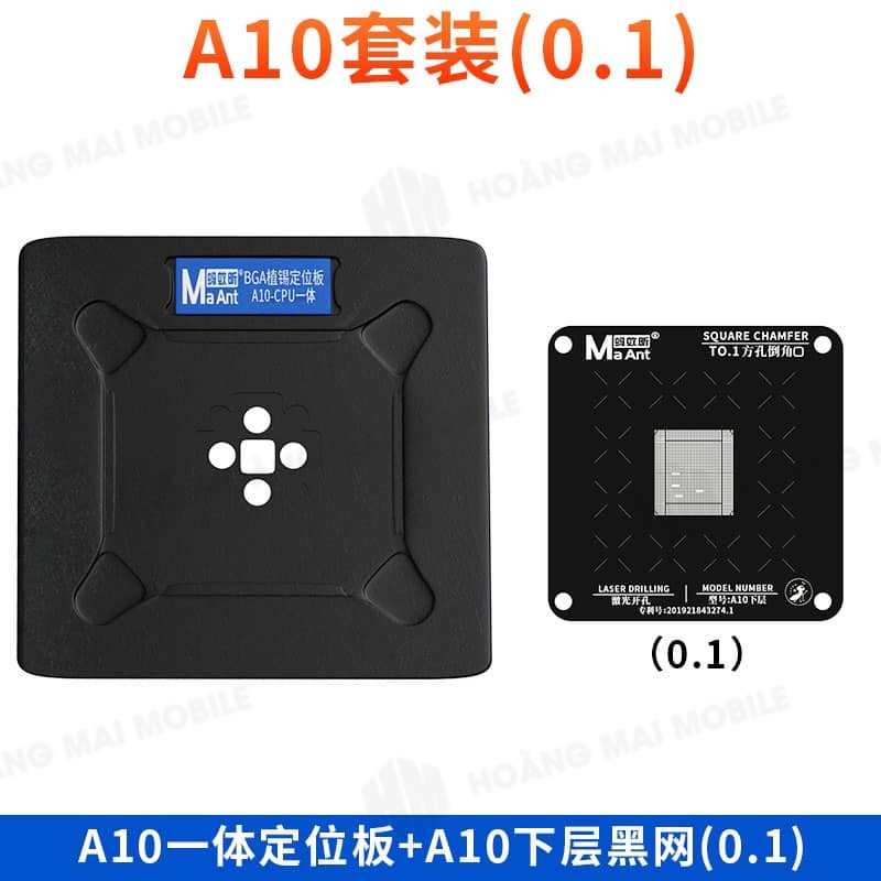 Bộ làm chân CPU điện thoại MAANT A8-A19. Vỉ dầy 0.1mm