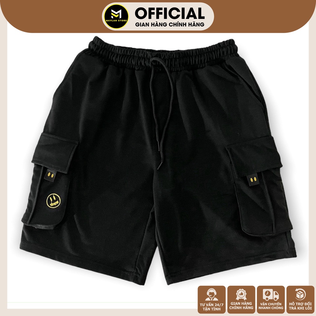 Quần Short Túi Hộp DREW chất Thun Nam Mềm Mịn, Thấm Hút Mồ Hôi, Năng động, Thoải Mái