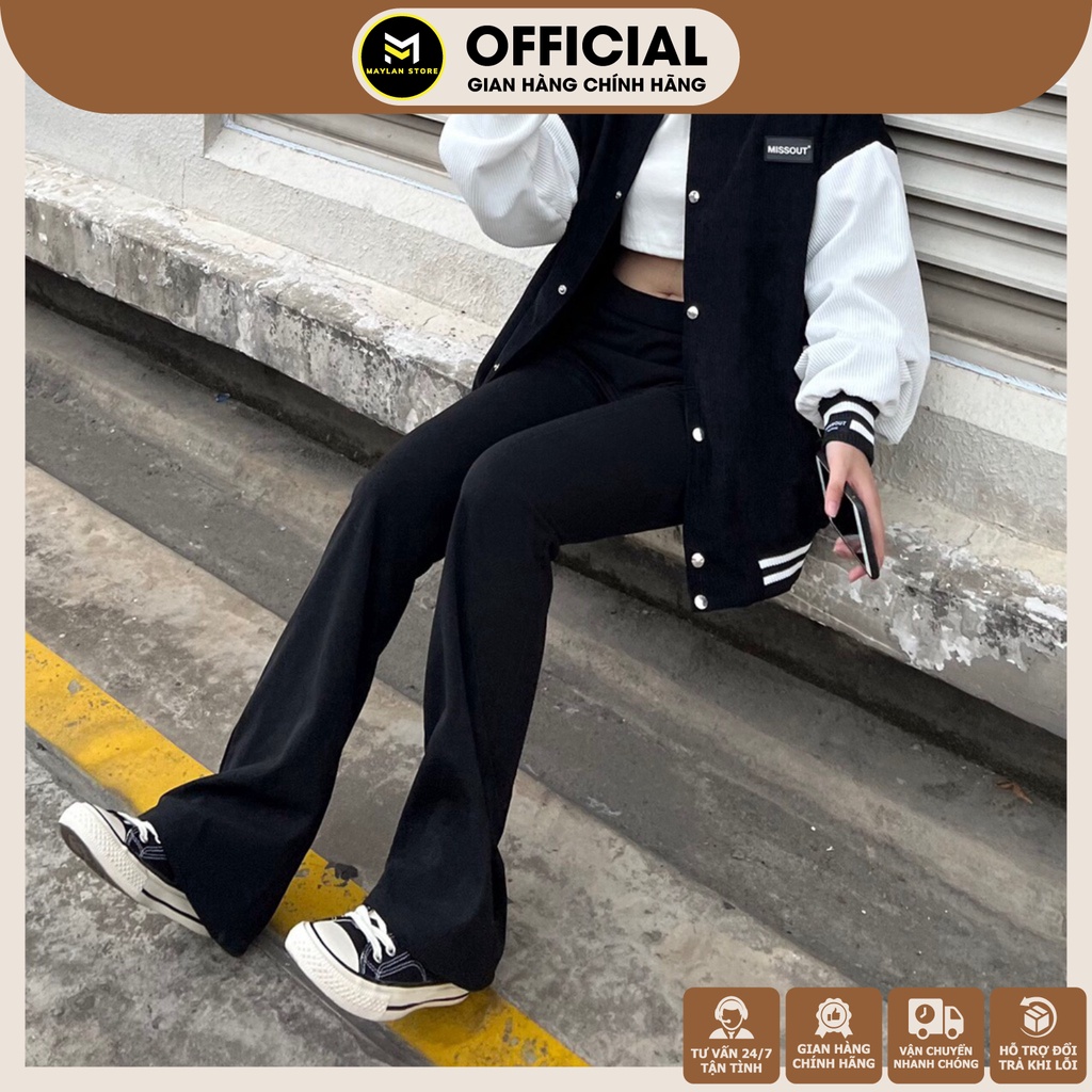 ÁO KHOÁC BOMBER NAM FORM OVERSIZE MẪU MISSOUT – VẢI NHUNG GÂN LÓT DÙ