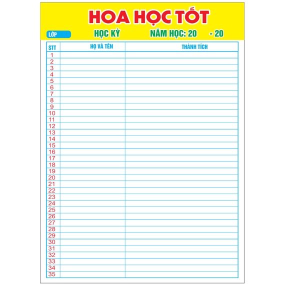 Hoa Học Tốt - Bài Viết Chữ Đẹp của học sinh kích thước 80x120cm chất liệu bạt bóng bền màu giá rẻ